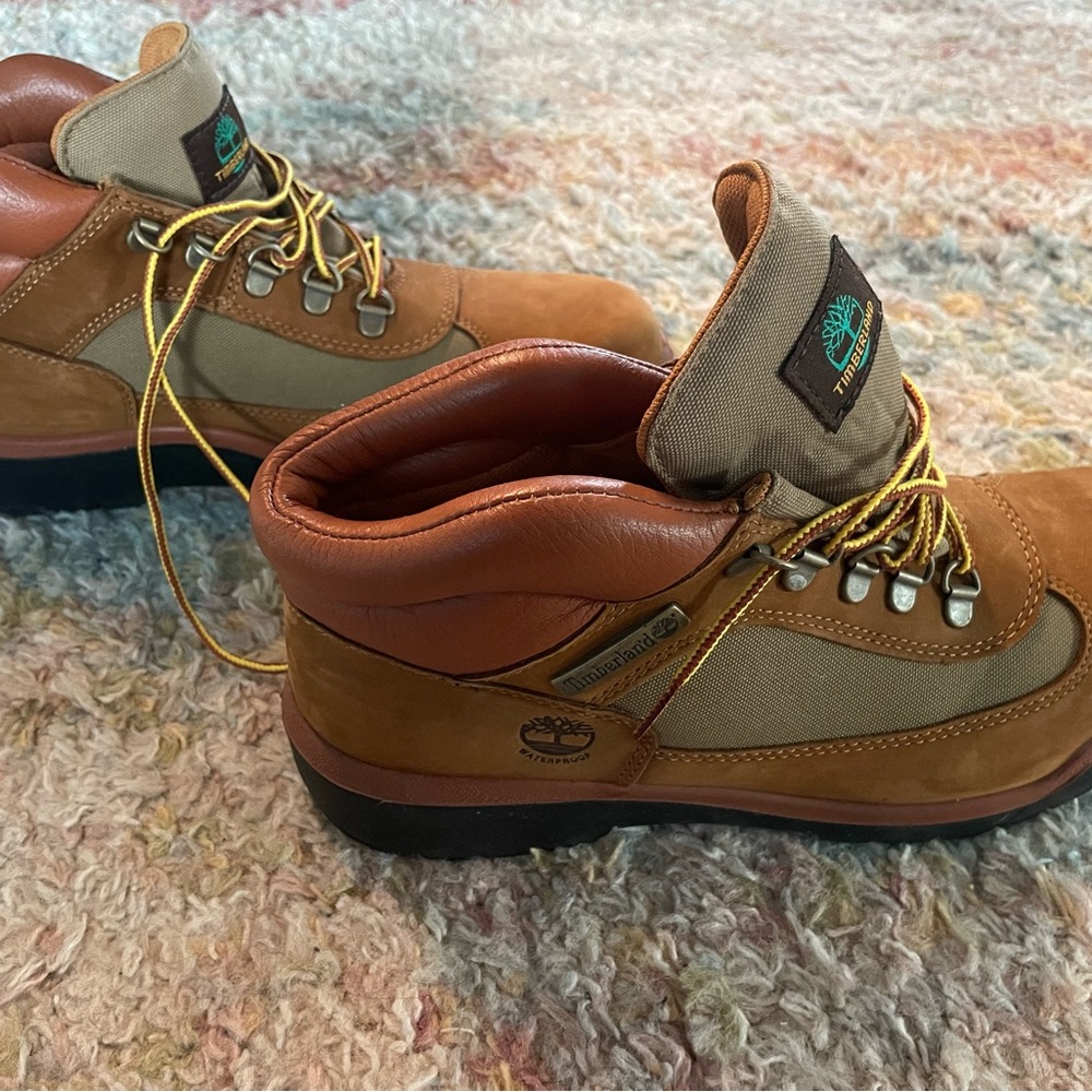 Timberland Men's Tan and Brown Hiking Boots